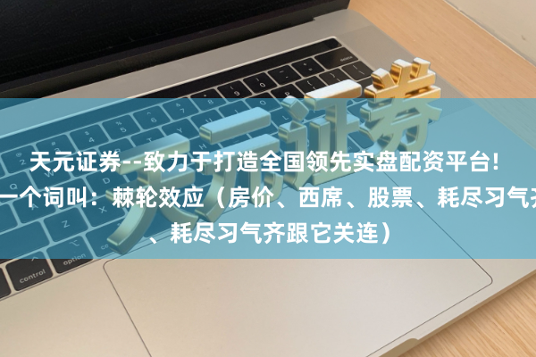 天元证券--致力于打造全国领先实盘配资平台! 情绪学上有一个词叫：棘轮效应（房价、西席、股票、耗尽习气齐跟它关连）