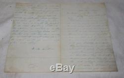 126th NY Infantry Civil War Letter Wife of Peter Ginther Death of Lincoln