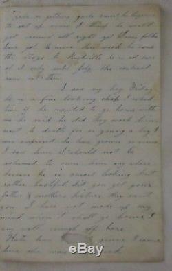 126th NY Infantry Civil War Letter Wife of Peter Ginther Death of Lincoln