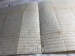 1333 CIVIL WAR LETTER TO 47th NY OFFICER HILTON HEAD SC with NOTED ARAGO WARSHIP