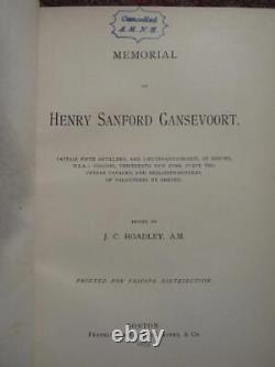 13th NEW YORK CAVALRY HENRY SANFORD GANSEVOORT CIVIL WAR IN MYLAR DJ 1875