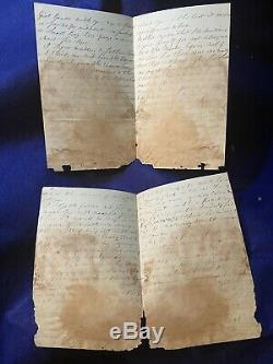 15 Civil War Soldier Letters Lot, 38th Reg NY Grand Review Drills Poor Cond