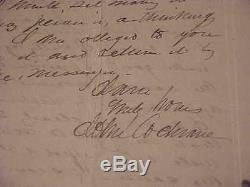 1800s Civil War Union General John Cochrane Hand Written Letter New York