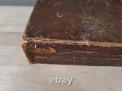 1827 HOLY BIBLE antique PRE CIVIL WAR leather AMERICAN BIBLE SOCIETY old