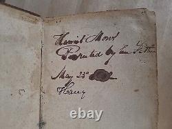 1827 HOLY BIBLE antique PRE CIVIL WAR leather AMERICAN BIBLE SOCIETY old