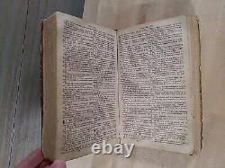 1827 HOLY BIBLE antique PRE CIVIL WAR leather AMERICAN BIBLE SOCIETY old