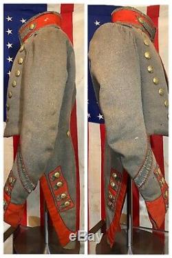 1830s Pre Civil War CW New York Militia Artillery Officers Tailcoat Coatee Shell
