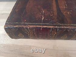 1839 HOLY BIBLE antique ROBINSON AND FRANKLIN antique PRE CIVIL WAR family OLD