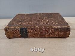 1842 HOLY BIBLE antique PRE CIVIL WAR ERA leather AMERICAN BIBLE SOCIETY old