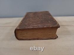 1842 HOLY BIBLE antique PRE CIVIL WAR ERA leather AMERICAN BIBLE SOCIETY old