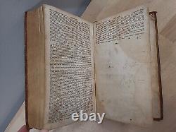 1842 HOLY BIBLE antique PRE CIVIL WAR ERA leather AMERICAN BIBLE SOCIETY old