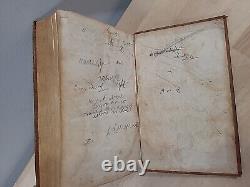 1842 HOLY BIBLE antique PRE CIVIL WAR ERA leather AMERICAN BIBLE SOCIETY old