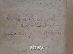 1844 HOLY BIBLE antique PRE CIVIL WAR leather AMERICAN BIBLE SOCIETY old FANSHAW