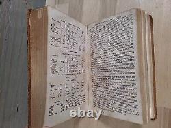 1844 HOLY BIBLE antique PRE CIVIL WAR leather AMERICAN BIBLE SOCIETY old FANSHAW