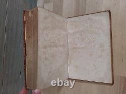 1844 HOLY BIBLE antique PRE CIVIL WAR leather AMERICAN BIBLE SOCIETY old FANSHAW