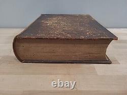 1846 HOLY BIBLE antique METHODIST leather PRE CIVIL WAR