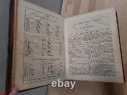 1846 HOLY BIBLE antique METHODIST leather PRE CIVIL WAR