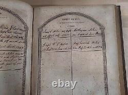 1846 HOLY BIBLE antique METHODIST leather PRE CIVIL WAR