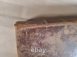 1848 HOLY BIBLE antique PRE CIVIL WAR leather AMERICAN BIBLE SOCIETY large OLD