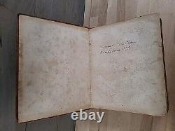 1848 HOLY BIBLE antique PRE CIVIL WAR leather AMERICAN BIBLE SOCIETY large OLD