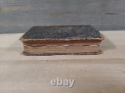 1849 NEW TESTAMENT german PRE CIVIL WAR leather AMERICAN BIBLE SOCIETY antique