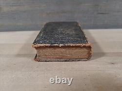 1849 NEW TESTAMENT german PRE CIVIL WAR leather AMERICAN BIBLE SOCIETY antique