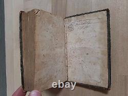 1849 NEW TESTAMENT german PRE CIVIL WAR leather AMERICAN BIBLE SOCIETY antique