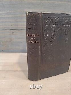 1854 NEW TESTAMENT antique PRE CIVIL WAR old AMERICAN BIBLE SOCIETY