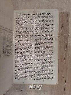 1854 NEW TESTAMENT antique PRE CIVIL WAR old AMERICAN BIBLE SOCIETY