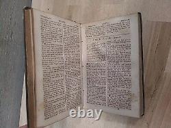 1854 NEW TESTAMENT antique PRE CIVIL WAR old AMERICAN BIBLE SOCIETY