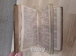 1854 NEW TESTAMENT antique PRE CIVIL WAR old AMERICAN BIBLE SOCIETY