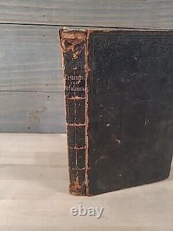 1855 NEW TESTAMENT german PRE CIVIL WAR leather AMERICAN BIBLE SOCIETY antique