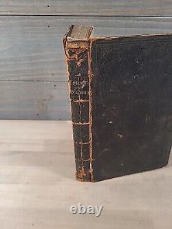 1855 NEW TESTAMENT german PRE CIVIL WAR leather AMERICAN BIBLE SOCIETY antique