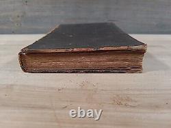 1855 NEW TESTAMENT german PRE CIVIL WAR leather AMERICAN BIBLE SOCIETY antique