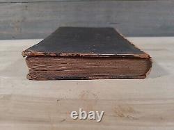 1855 NEW TESTAMENT german PRE CIVIL WAR leather AMERICAN BIBLE SOCIETY antique