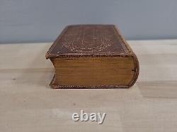 1856 HOLY BIBLE antique CIVIL WAR ERA leather AMERICAN BIBLE SOCIETY old