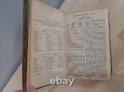 1856 HOLY BIBLE antique CIVIL WAR ERA leather AMERICAN BIBLE SOCIETY old