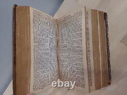 1856 HOLY BIBLE antique CIVIL WAR ERA leather AMERICAN BIBLE SOCIETY old