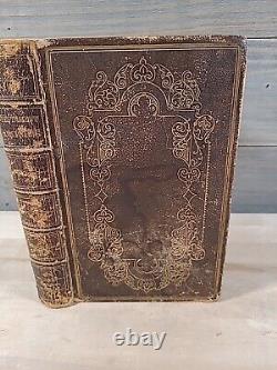 1856 NEW TESTAMENT antique PRE CIVIL WAR leather AMERICAN BIBLE SOCIETY old