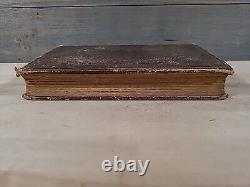 1856 NEW TESTAMENT antique PRE CIVIL WAR leather AMERICAN BIBLE SOCIETY old