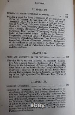 1857 Impending Crisis of the South Hilton Helper SLAVERY CIVIL WAR 1st Edition