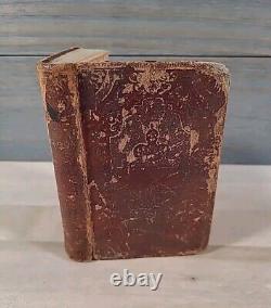 1857 NEW TESTAMENT 7th MAINE INFANTRY REGIMENT rare CIVIL WAR ERA leather OLD