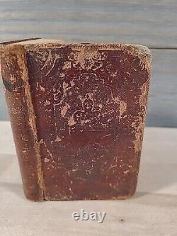 1857 NEW TESTAMENT 7th MAINE INFANTRY REGIMENT rare CIVIL WAR ERA leather OLD