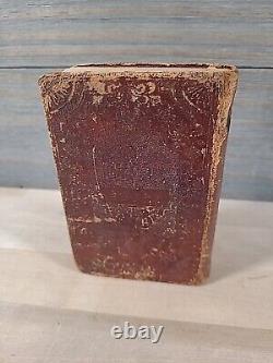 1857 NEW TESTAMENT 7th MAINE INFANTRY REGIMENT rare CIVIL WAR ERA leather OLD