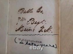 1857 NEW TESTAMENT 7th MAINE INFANTRY REGIMENT rare CIVIL WAR ERA leather OLD