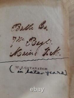 1857 NEW TESTAMENT 7th MAINE INFANTRY REGIMENT rare CIVIL WAR ERA leather OLD