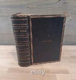 1859 HOLY BIBLE royal octavo AMERICAN BIBLE SOCIETY rare CIVIL WAR ERA antique