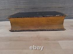 1859 HOLY BIBLE royal octavo AMERICAN BIBLE SOCIETY rare CIVIL WAR ERA antique