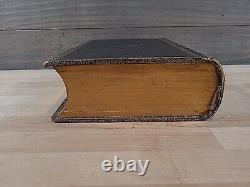 1859 HOLY BIBLE royal octavo AMERICAN BIBLE SOCIETY rare CIVIL WAR ERA antique