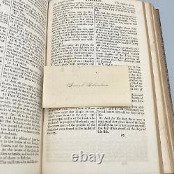 1860 Holy Bible Gildersleeve Family American Bible Society Pre-Civil War ANTIQUE